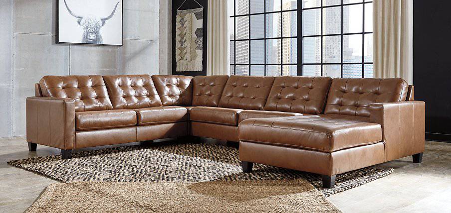 Baskove Sectional with Chaise - Affordable Home Luxury