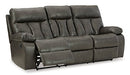 Willamen Reclining Sofa with Drop Down Table - Affordable Home Luxury