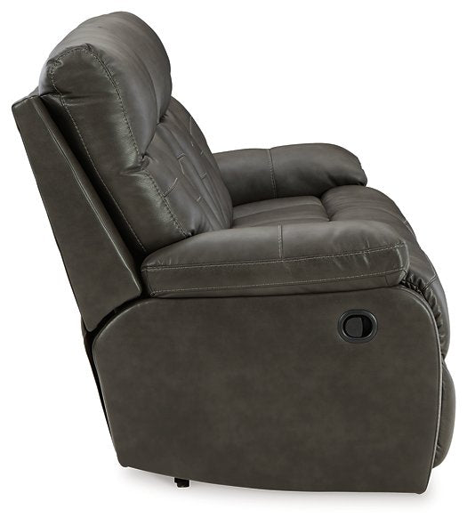 Willamen Reclining Sofa with Drop Down Table - Affordable Home Luxury