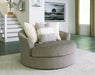 Creswell Oversized Swivel Accent Chair - Affordable Home Luxury