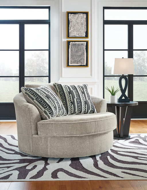 Calnita Oversized Swivel Accent Chair - Affordable Home Luxury