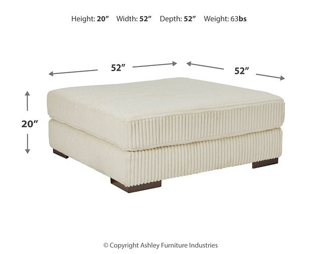 Lindyn Oversized Accent Ottoman - Affordable Home Luxury