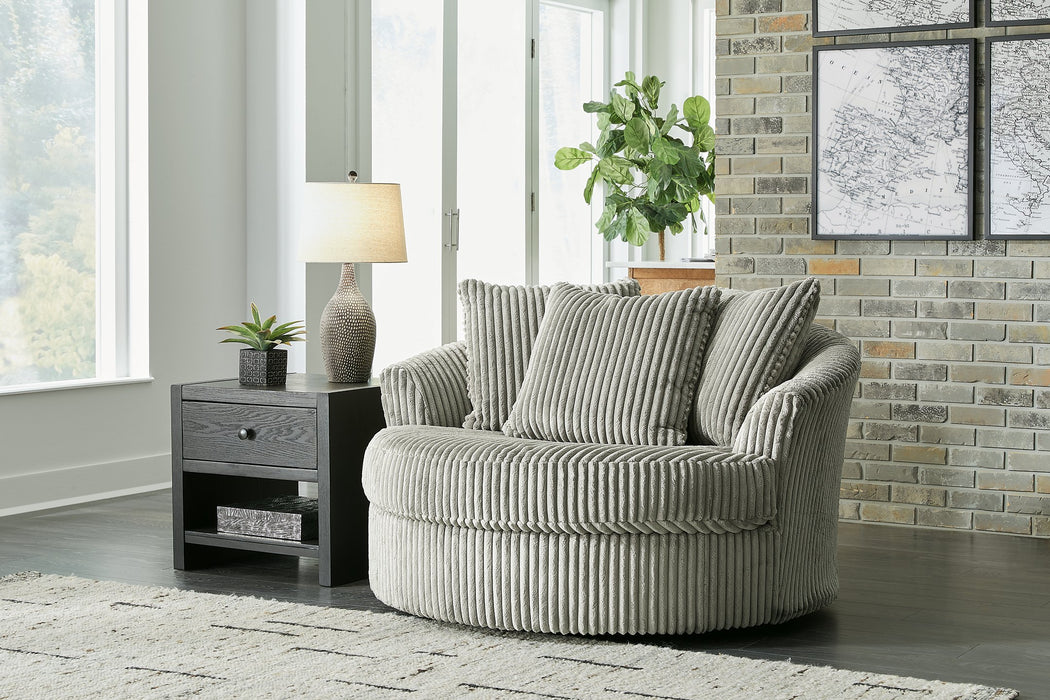 Lindyn Oversized Swivel Accent Chair - Affordable Home Luxury