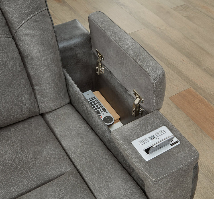 Next-Gen DuraPella Power Reclining Loveseat with Console - Affordable Home Luxury