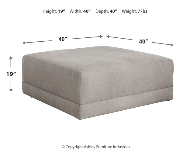 Katany Oversized Accent Ottoman - Affordable Home Luxury