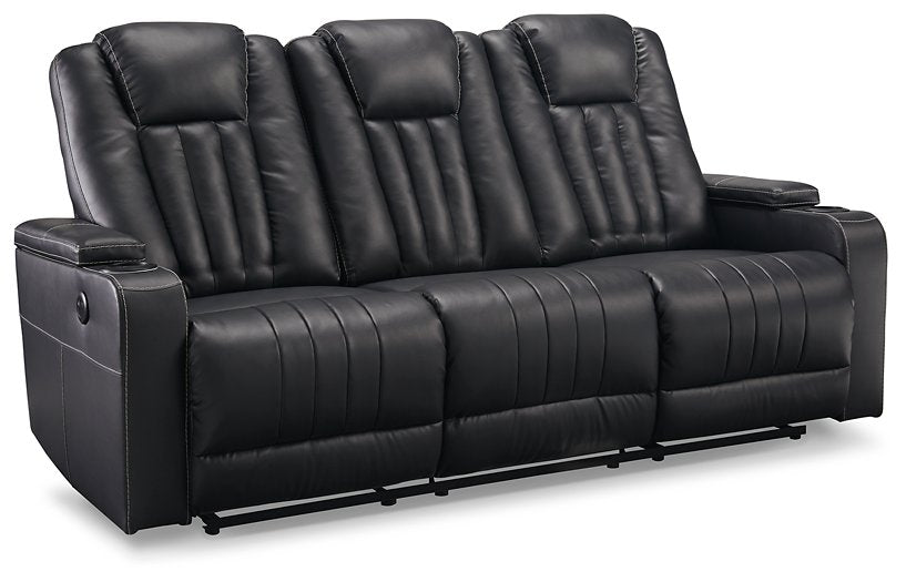 Center Point Reclining Sofa with Drop Down Table - Affordable Home Luxury