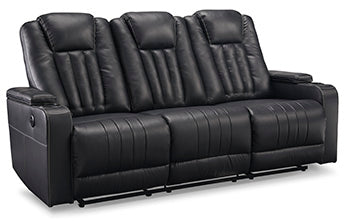 Center Point Reclining Sofa with Drop Down Table - Affordable Home Luxury