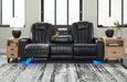 Center Point Reclining Sofa with Drop Down Table - Affordable Home Luxury