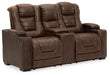 Owner's Box Power Reclining Loveseat with Console - Affordable Home Luxury