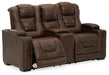 Owner's Box Power Reclining Loveseat with Console - Affordable Home Luxury