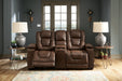 Owner's Box Power Reclining Loveseat with Console - Affordable Home Luxury