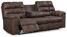 Derwin Reclining Sofa with Drop Down Table - Affordable Home Luxury