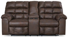 Derwin Reclining Loveseat with Console - Affordable Home Luxury