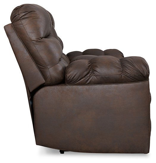 Derwin Reclining Loveseat with Console - Affordable Home Luxury