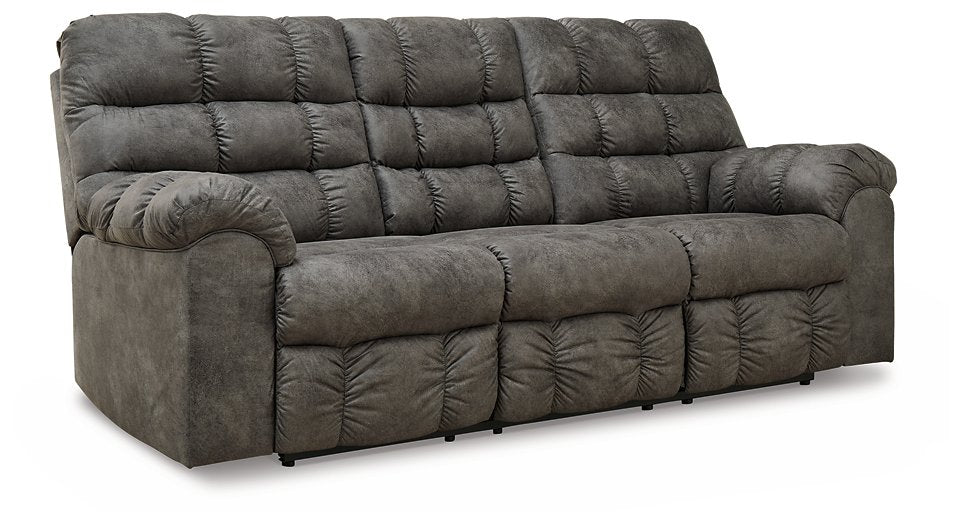 Derwin Reclining Sofa with Drop Down Table - Affordable Home Luxury