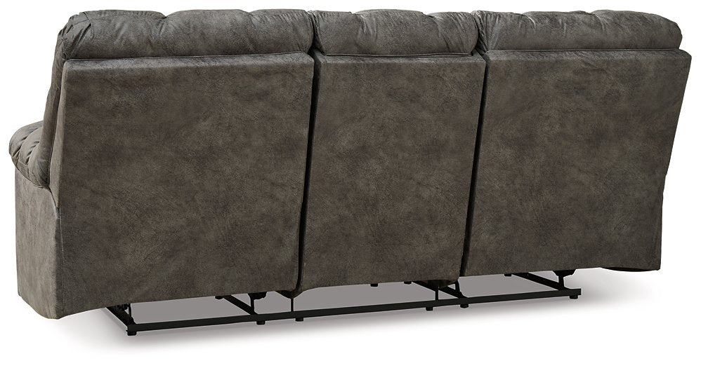 Derwin Reclining Sofa with Drop Down Table - Affordable Home Luxury