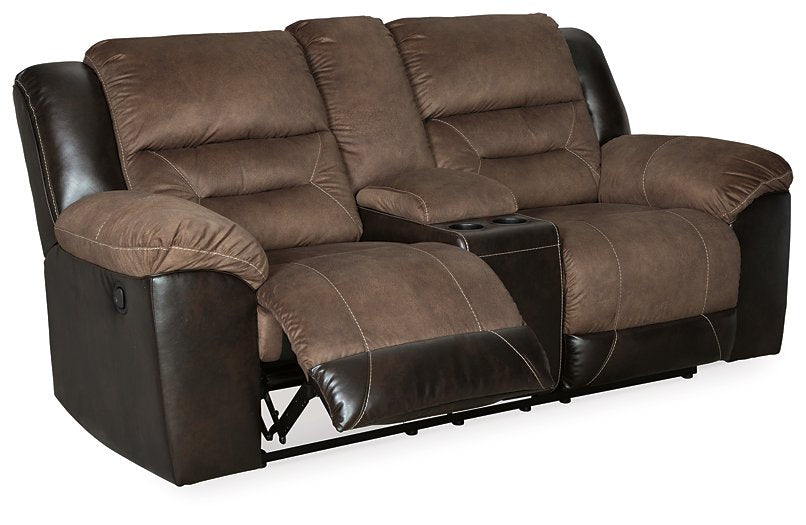 Earhart Reclining Loveseat with Console - Affordable Home Luxury