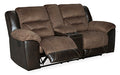 Earhart Reclining Loveseat with Console - Affordable Home Luxury