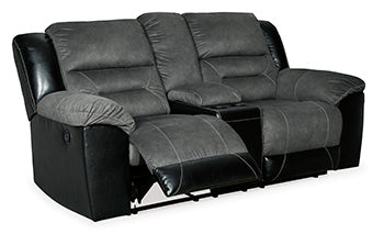 Earhart Reclining Loveseat with Console - Affordable Home Luxury