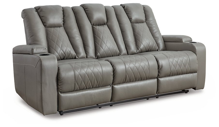 Mancin Reclining Sofa with Drop Down Table - Affordable Home Luxury