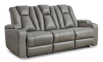 Mancin Reclining Sofa with Drop Down Table - Affordable Home Luxury