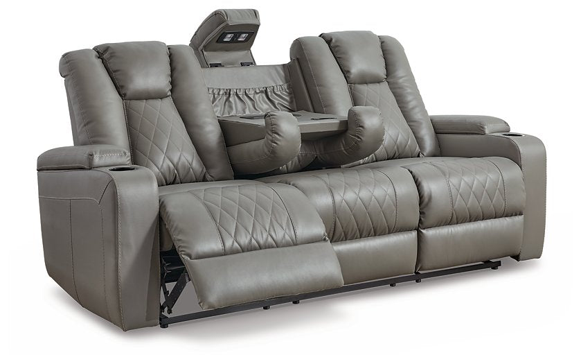 Mancin Reclining Sofa with Drop Down Table - Affordable Home Luxury