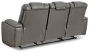 Mancin Reclining Sofa with Drop Down Table - Affordable Home Luxury