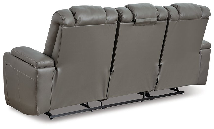 Mancin Reclining Sofa with Drop Down Table - Affordable Home Luxury