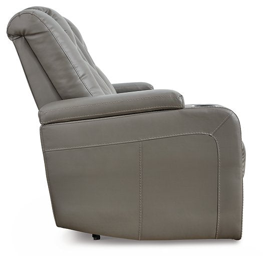 Mancin Reclining Sofa with Drop Down Table - Affordable Home Luxury