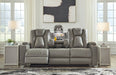 Mancin Reclining Sofa with Drop Down Table - Affordable Home Luxury