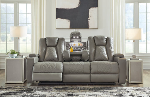 Mancin Reclining Sofa with Drop Down Table - Affordable Home Luxury