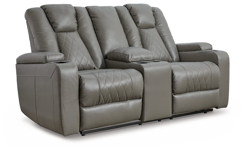 Mancin Reclining Loveseat with Console - Affordable Home Luxury