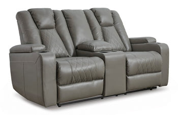 Mancin Reclining Loveseat with Console - Affordable Home Luxury