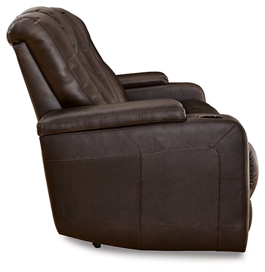 Mancin Reclining Sofa with Drop Down Table - Affordable Home Luxury