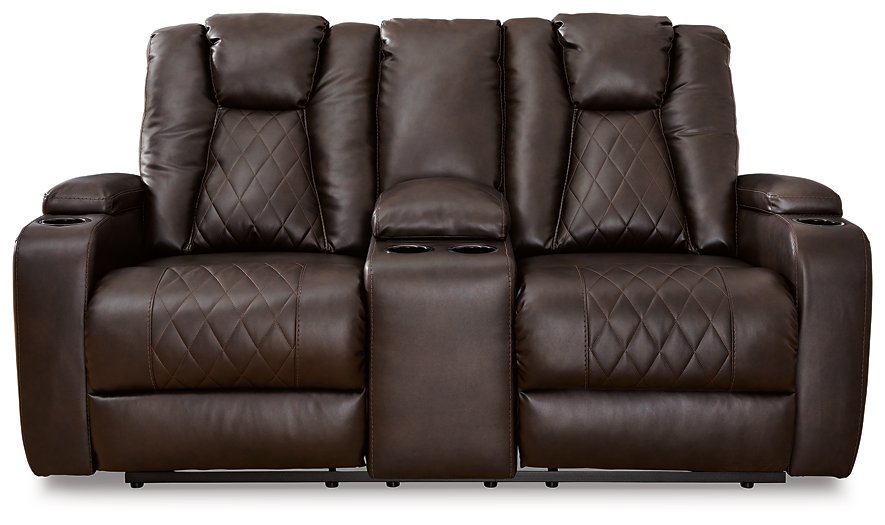 Mancin Reclining Loveseat with Console - Affordable Home Luxury