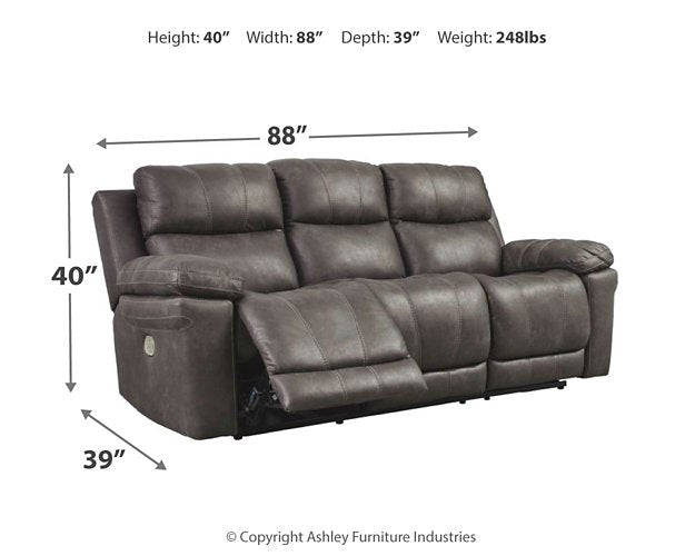 Erlangen Power Reclining Sofa - Affordable Home Luxury