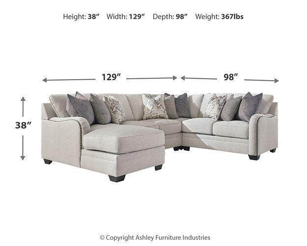 Dellara Sectional with Chaise - Affordable Home Luxury