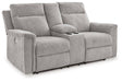 Barnsana Power Reclining Loveseat with Console - Affordable Home Luxury