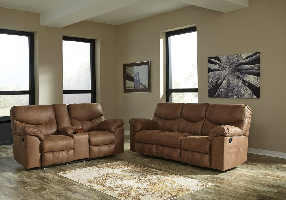 Boxberg Reclining Loveseat with Console - Affordable Home Luxury