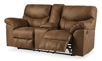 Boxberg Reclining Loveseat with Console - Affordable Home Luxury