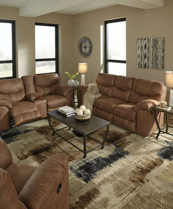 Boxberg Reclining Loveseat with Console - Affordable Home Luxury