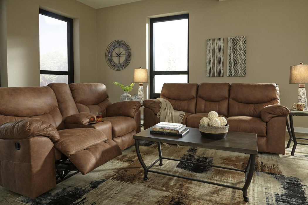 Boxberg Reclining Loveseat with Console - Affordable Home Luxury