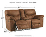 Boxberg Reclining Loveseat with Console - Affordable Home Luxury