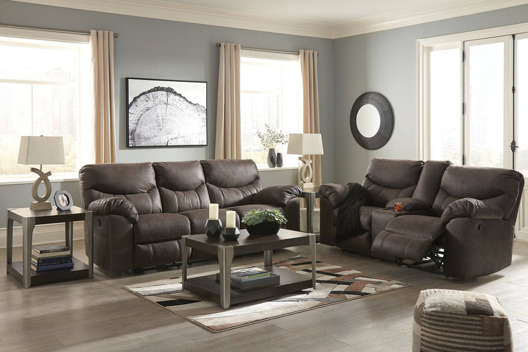 Boxberg Reclining Loveseat with Console - Affordable Home Luxury