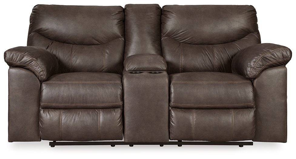 Boxberg Reclining Loveseat with Console - Affordable Home Luxury