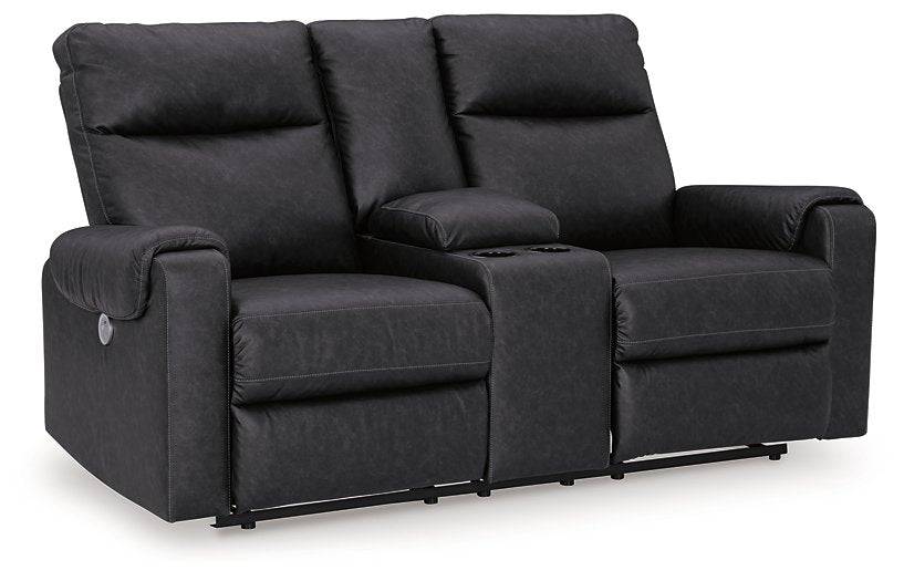 Axtellton Power Reclining Loveseat with Console - Affordable Home Luxury