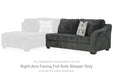 Biddeford 2-Piece Sleeper Sectional with Chaise - Affordable Home Luxury