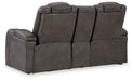 Fyne-Dyme Power Reclining Loveseat with Console - Affordable Home Luxury