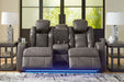 Fyne-Dyme Power Reclining Loveseat with Console - Affordable Home Luxury