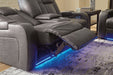 Fyne-Dyme Power Reclining Loveseat with Console - Affordable Home Luxury